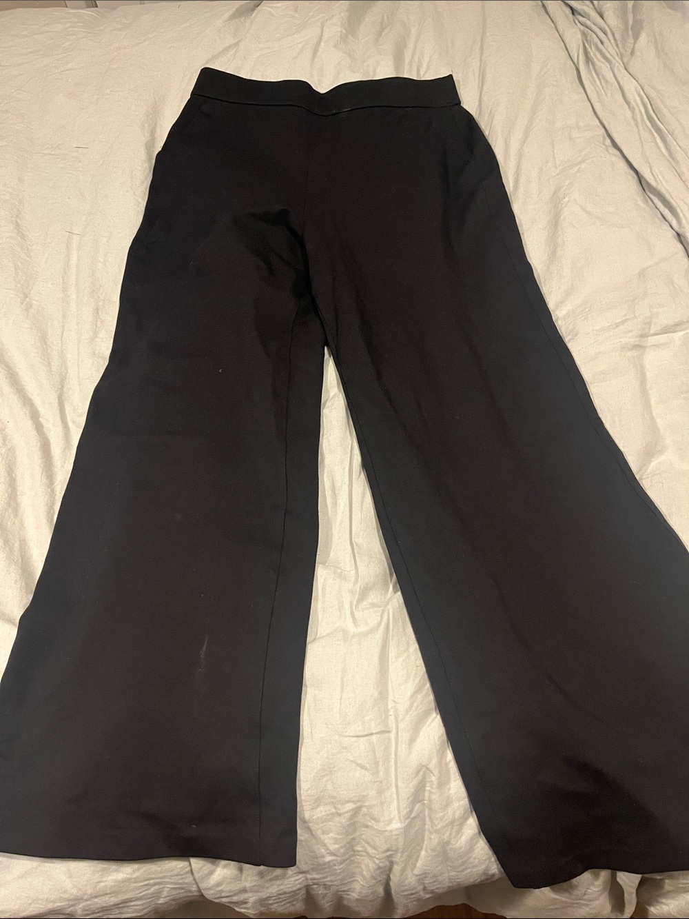 SPANX Black Wide-Leg Dress Pants